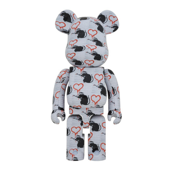 Mo Hinh Brandalism Bearbrick 1000% 'Love Rat' 96341-LRT-1000