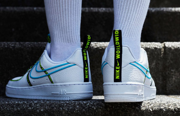 Giày Nike Air Force 1 07 Premium Worldwide Pack Blue Fury CK7213-100 - Ảnh 4