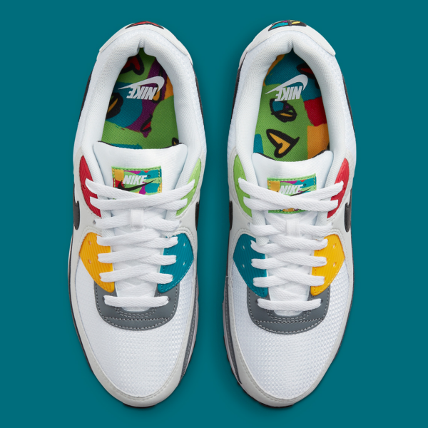 Giày Nike Air Max 90 'Peace Love Basketball' DM8151-100 - Ảnh 2