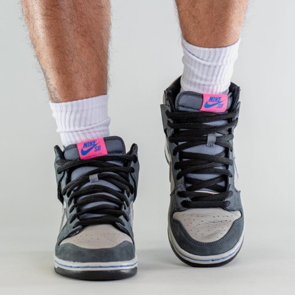 Giày Nike SB Dunk High Pro 'Medium Grey Pink' DJ9800-001 - Ảnh 4