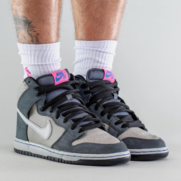 Giày Nike SB Dunk High Pro 'Medium Grey Pink' DJ9800-001 - Ảnh 3