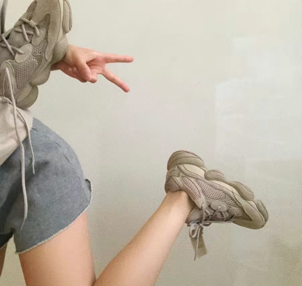 Giày Adidas Yeezy 500 Taupe Light GX3605 - Ảnh 2