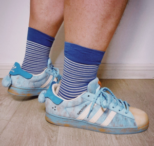 Giay Adidas Superstar 'Melting Sadness CNY Blue' GY7012