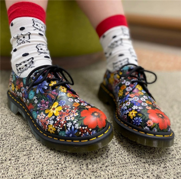 Giày Dr.Martens 1461 Women's Floral Oxford 'Muti Wanderlust' 26110102 - Ảnh 2