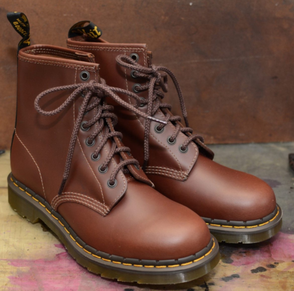 Giày Dr.Martens 1460 Men's Abruzzo Leather Lace Up 'Brown' 26906201 - Ảnh 3