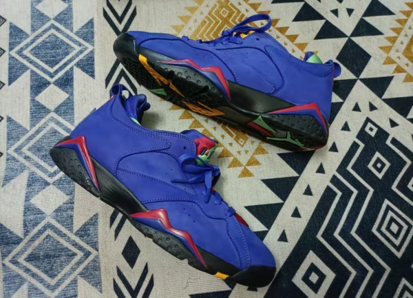 Giày Nike Air Jordan 7 Retro Low NRG 'Bright Concord' AR4422-407 - Ảnh 11