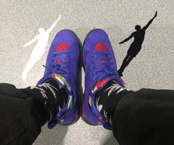 Giày Nike Air Jordan 7 Retro Low NRG 'Bright Concord' AR4422-407 - Ảnh 5