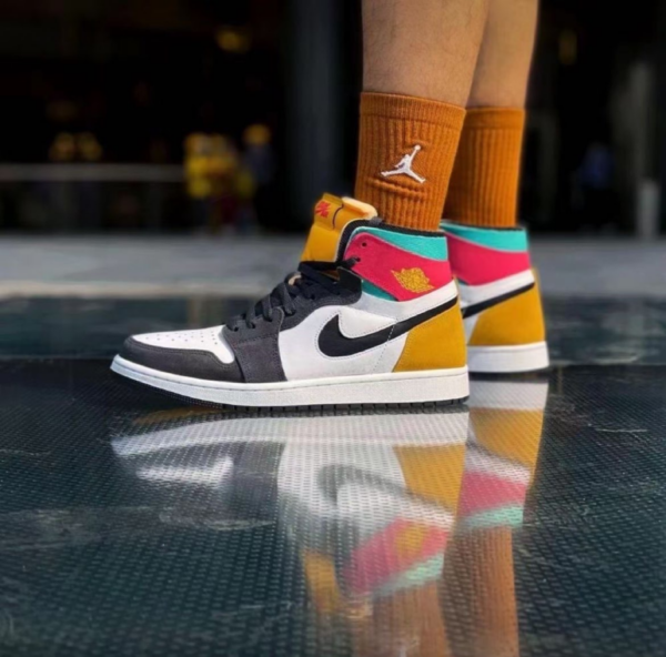 Giày Nike Air Jordan 1 Zoom Air CMFT Anthracite Pink Gold CT0978-016 - Ảnh 4
