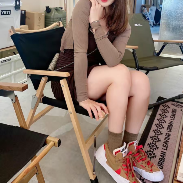 Giày Nike sacai x Blazer Low 'British Tan' DD1877-200 - Ảnh 5