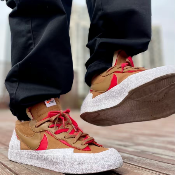 Giày Nike sacai x Blazer Low 'British Tan' DD1877-200 - Ảnh 6