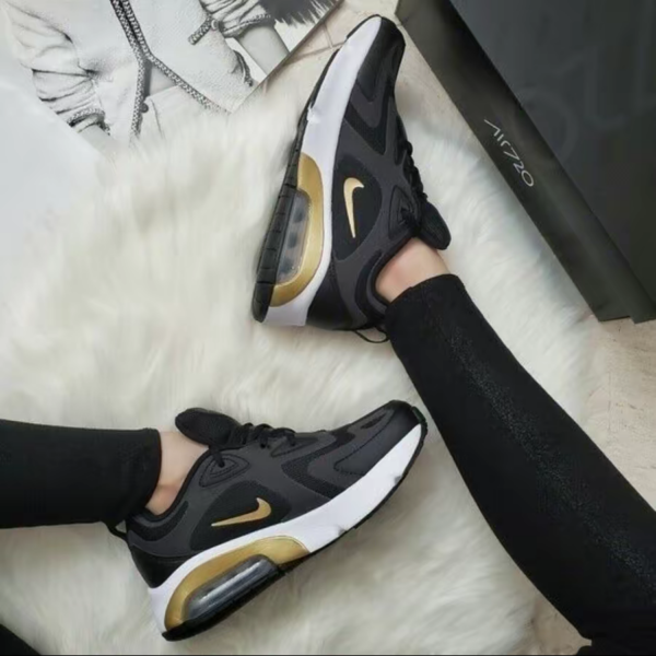 Giày Nike Air Max 200 GS 'Metallic Gold' AT5627-003 - Ảnh 3