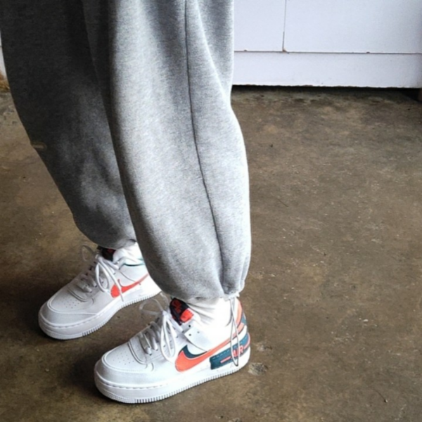 Giày Nike Wmns Air Force 1 Shadow 'White Solar Red' DB3902-100 - Ảnh 4