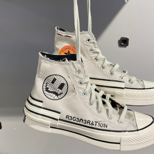Giày Converse Chuck 70 High Hacked Heel 'Grey' A00730C - Ảnh 6