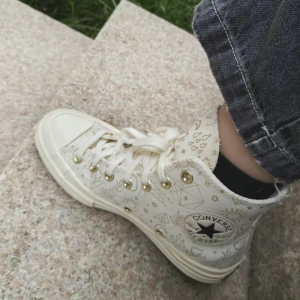 Giay Converse Chuck Taylor All-Star 70 Hi Elements Print 'Egret Gold' A02207C