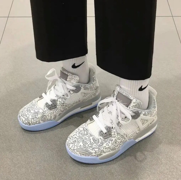 Giày Nike Air Jordan 4 Retro BG 'Laser' 705334-105 - Ảnh 2