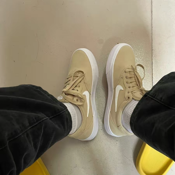 Giày Nike SB Chron Solarsoft Sneakers Grain White CD6278-204 - Ảnh 4