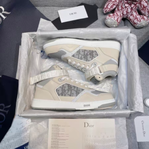 Alternative view of Giày Dior B27 High 'Dior Oblique Galaxy Grey Beige' 3SH132ZIJ-H861