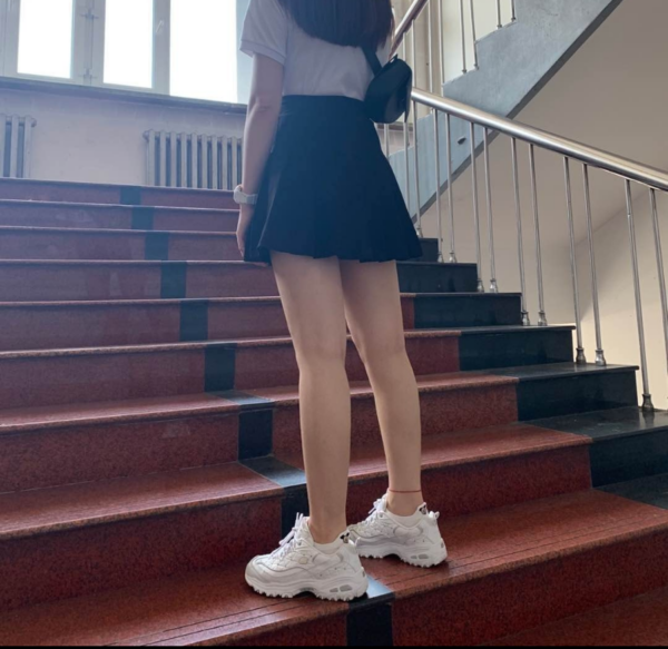 Giày Skechers D'Lites Glamour Feels Chunky Sneakers 'White' 13087-WSL - Ảnh 6