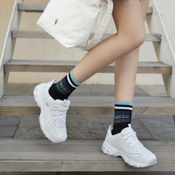Giày Skechers D'Lites Glamour Feels Chunky Sneakers 'White' 13087-WSL - Ảnh 2