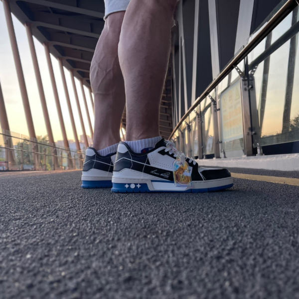 Giày Louis Vuitton LV Trainers 'Black' 1A8Q7L - Ảnh 4
