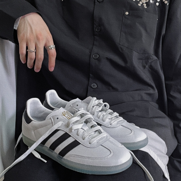 Giày Adidas x Dill Samba 'White Black' GZ4730 - Ảnh 5