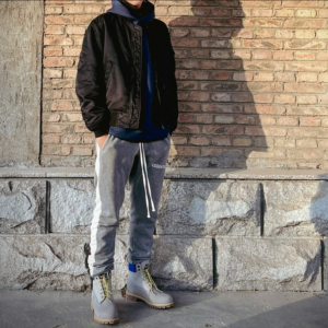 Giay Timberland Premium High Top 'Gray' A2N9PD52