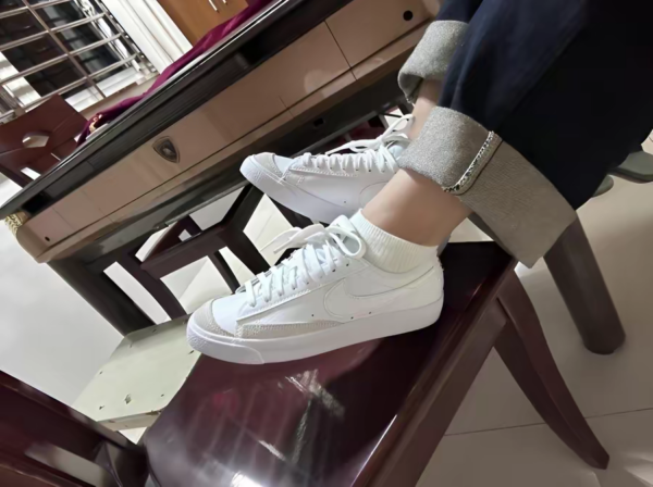 Giày Nike Blazer Low '77 'Black White' DA4074-110 - Ảnh 5