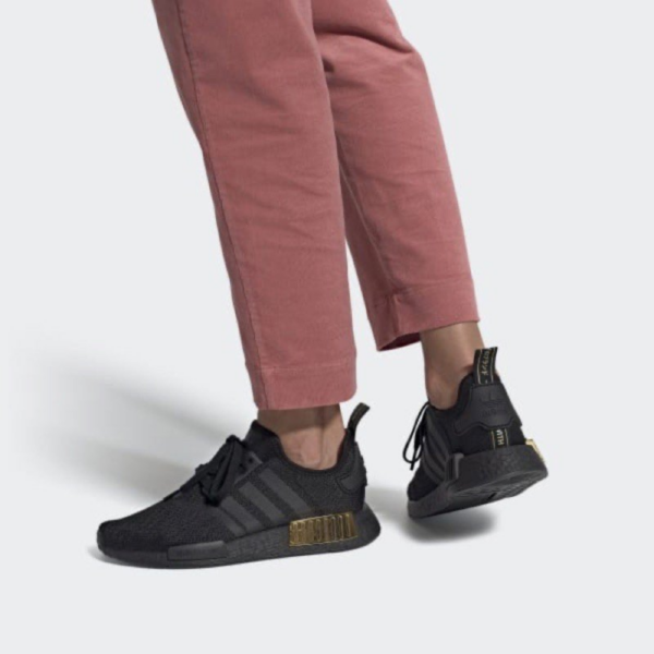 Giày Adidas Wmns NMD_R1 'Black Gold Metallic' FV1787 - Ảnh 3