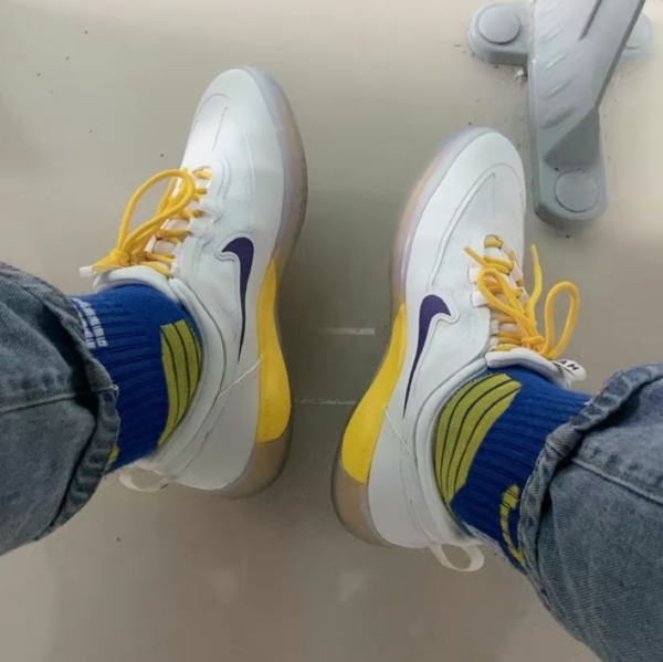 Giày Nike NBA x Nyjah Free 2 SB 'Lakers' DA3439-100 - Ảnh 4