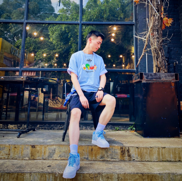 Giày Nike Air Force 1 '07 LV8 'Psychic Blue' CZ0337-400 - Ảnh 4