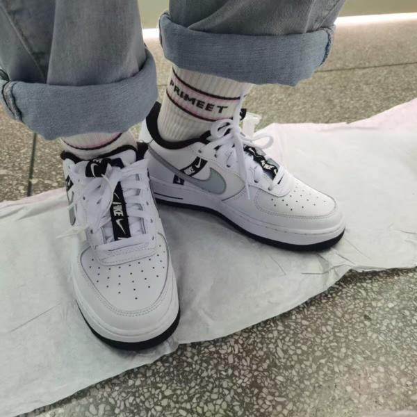 Giày Nike Air Force 1 LV8 KSA GS 'White Silver' CT4683-100 - Ảnh 7