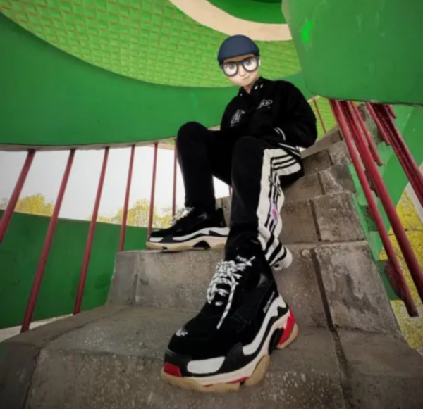 Giày Balenciaga Triple S Sneaker 'Black Red' 533882-W09OM-1000 - Ảnh 2