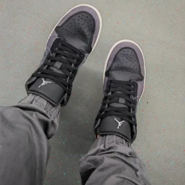 Giày Nike Air Jordan 1 Low Craft Inside Out 'Black' DN1635-001 - Ảnh 11