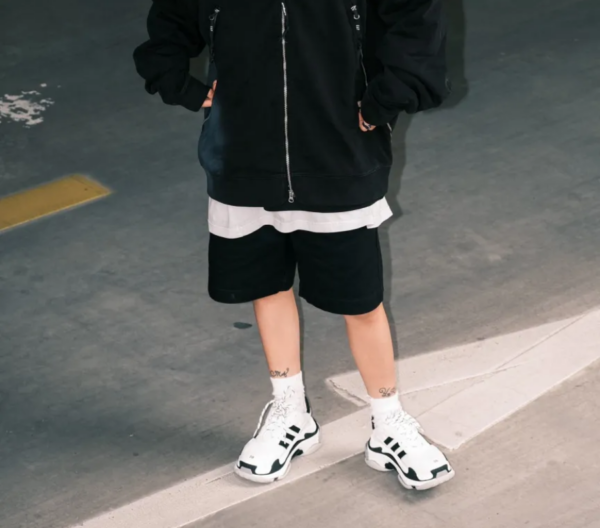 Giày Balenciaga x Adidas Triple S 'White Black' 710021-W2ZB1-9112 - Ảnh 3