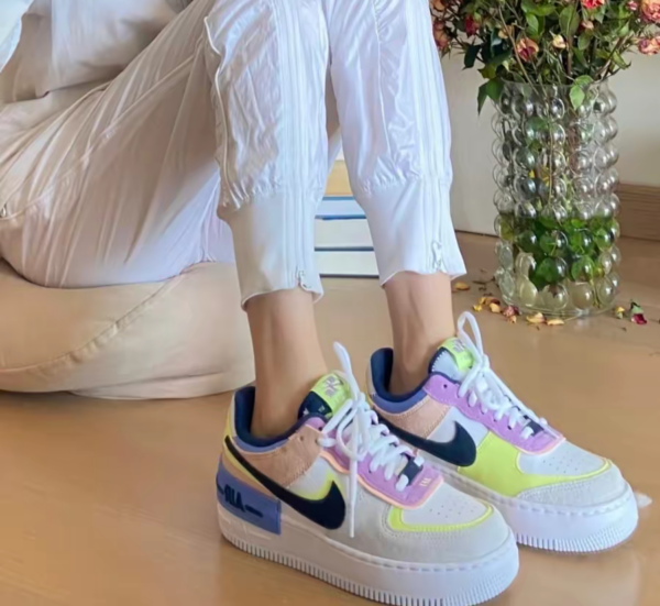 Giày Nike Wmns Air Force 1 Shadow 'Crimson Tint Volt' CU8591-001 - Ảnh 8