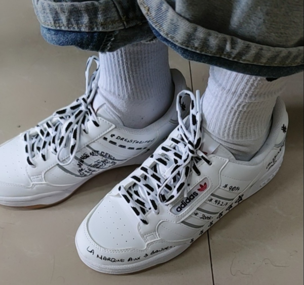 Giày Adidas Continental 80 Stripes 'Sharpie Pack White' GV9797 - Ảnh 4
