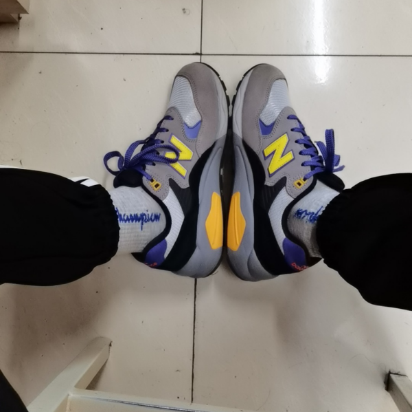 Giày New Balance 580 'Grey Yellow' CMT580CG - Ảnh 5