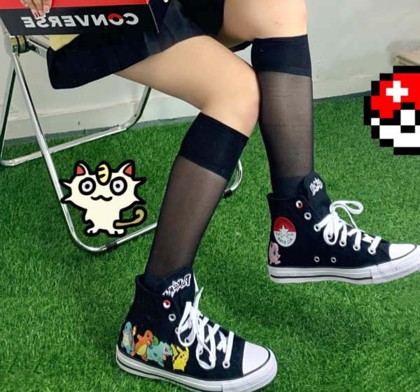 Giày Converse Chuck 70 All Star x Pokemon CTAS High 'Black' A01089C - Ảnh 2