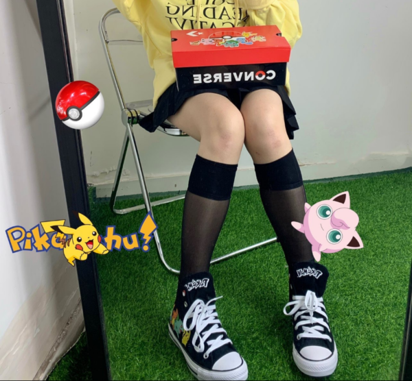 Giày Converse Chuck 70 All Star x Pokemon CTAS High 'Black' A01089C - Ảnh 3