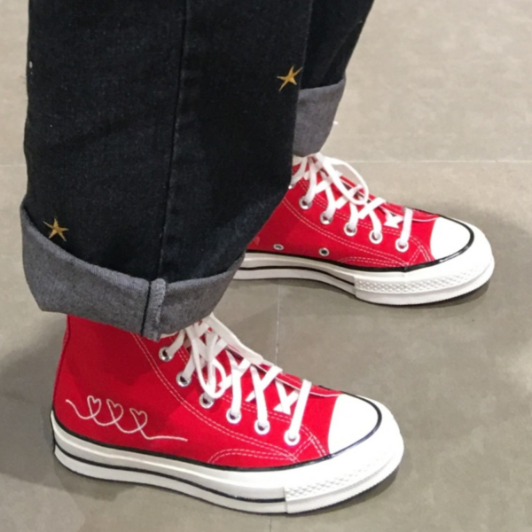 Giày Converse Chuck 70 High 'Valentine's Day University Red' 171117C - Ảnh 3