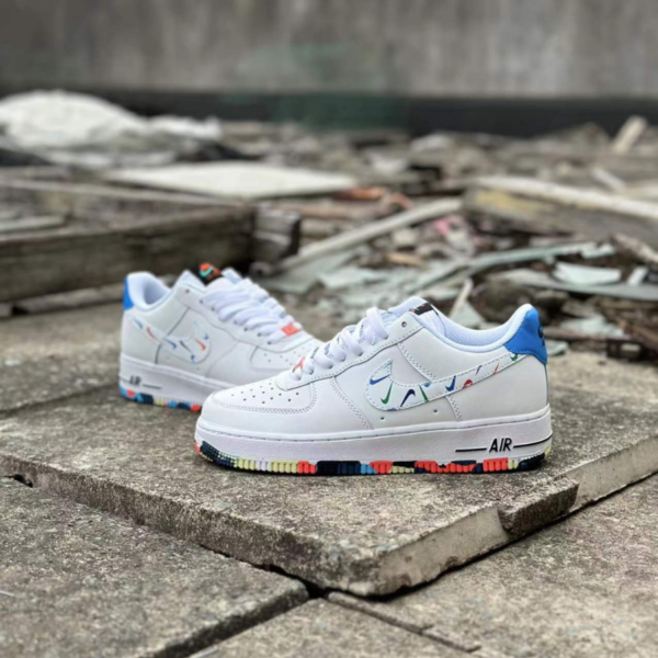 Giày Nike Air Force 1 LV8 GS 'Swoosh Pack' DM7597-100 - Ảnh 3