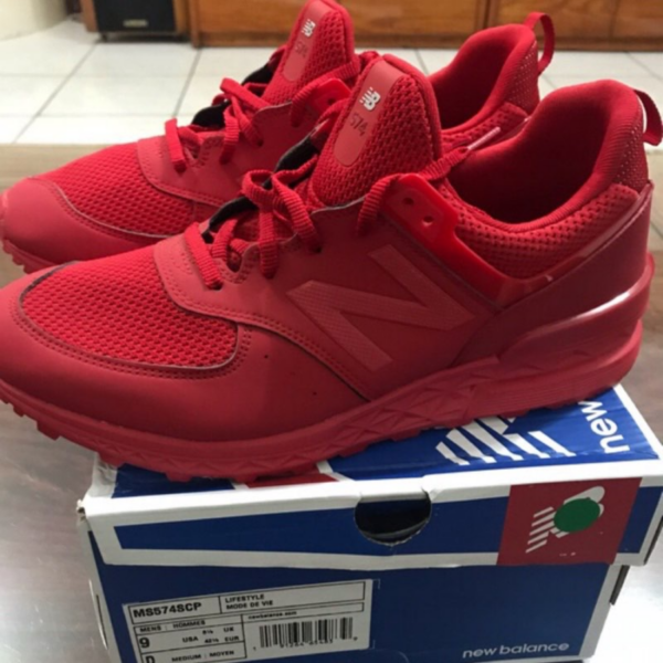 Giày New Balance 574 'Red' MS574SCP - Ảnh 3