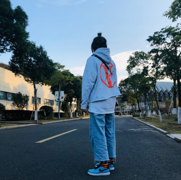 Giày Nike Air Force 1 LV8 Shift GS 'Blue Gaze' AV5154-400 - Ảnh 2