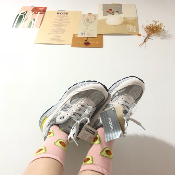 Giày New Balance Wmns 992 Made In USA 'White Cyclone' W992FC - Ảnh 2
