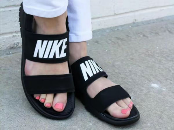 Dép Nike Wmns Tanjun Sandal 'Black White' 882694-001 - Ảnh 2