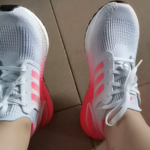 Giày Adidas UltraBoost 20 J 'White Signal Pink' FX0456 - Ảnh 2