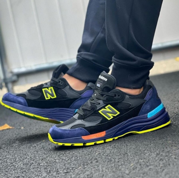 Giày New Balance 992 Made In USA 'Black Purple' M992LT - Ảnh 2