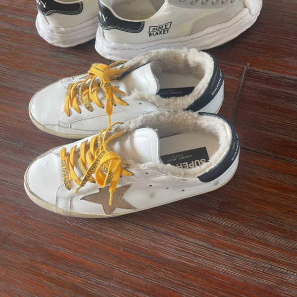 Giày Golden Goose Supper Star 'White Brown' GMF00101 F002552 10905 - Ảnh 3