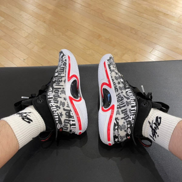Giày Nike Air Jordan 36 Flight School 'Black White-Infrared 23' DN4198-001 - Ảnh 5