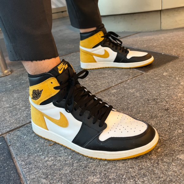 Giày Nike Air Jordan 1 Retro High 'Yellow Ochre' 555088-109 - Ảnh 4